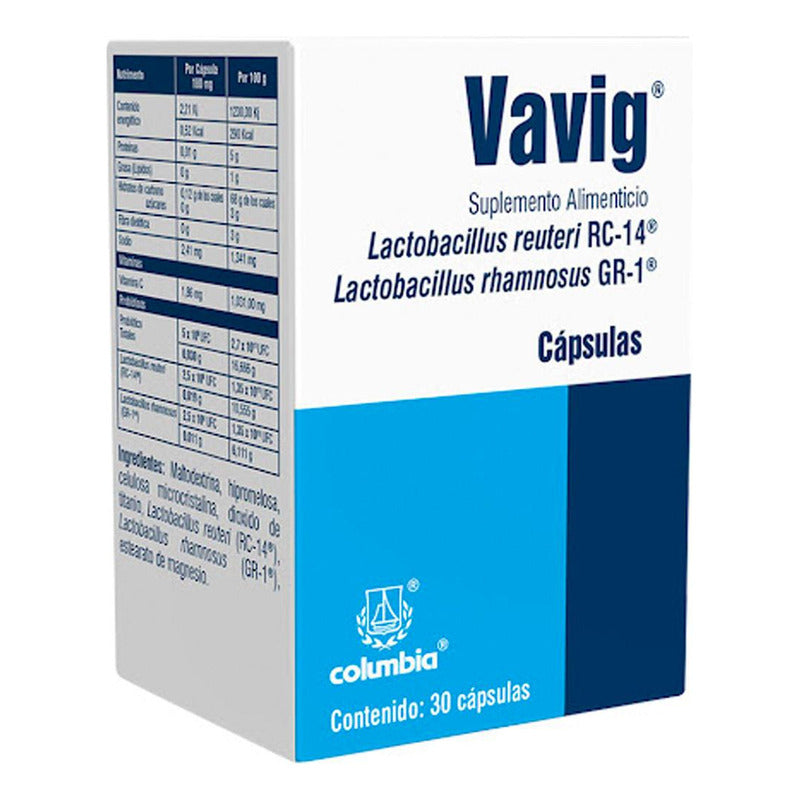 Vavig Caja Con Frasco Con 30 Cápsulas Sin Sabor