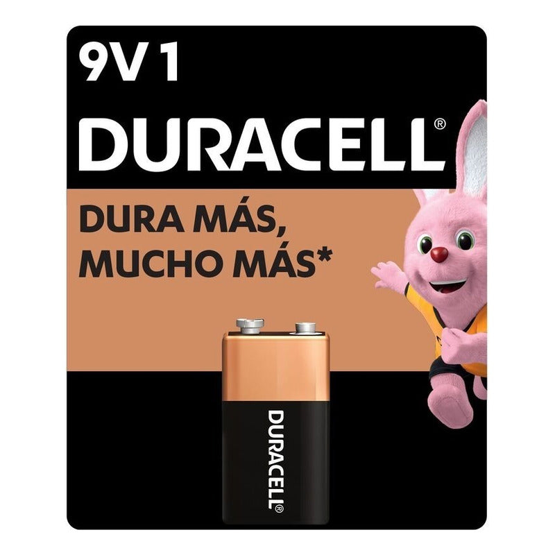 Duracell Pila 9v Alcalina, Batería Cuadrada 9 Volts