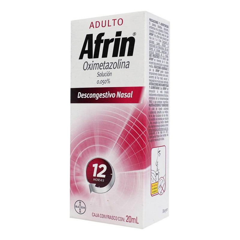 Afrin Adulto Solución, 1 Frasco Gotero Con Nebulizador 20 Ml