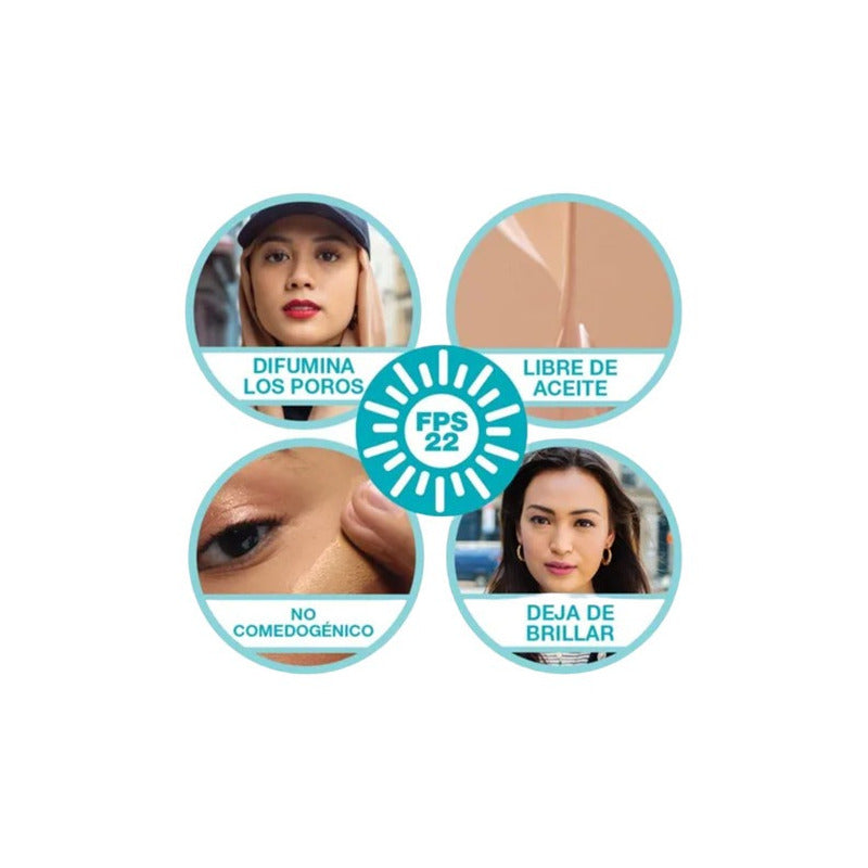 Maybelline Base Maquillaje Fit Me Control Brillo16h 120 - 120 Classic Ivory