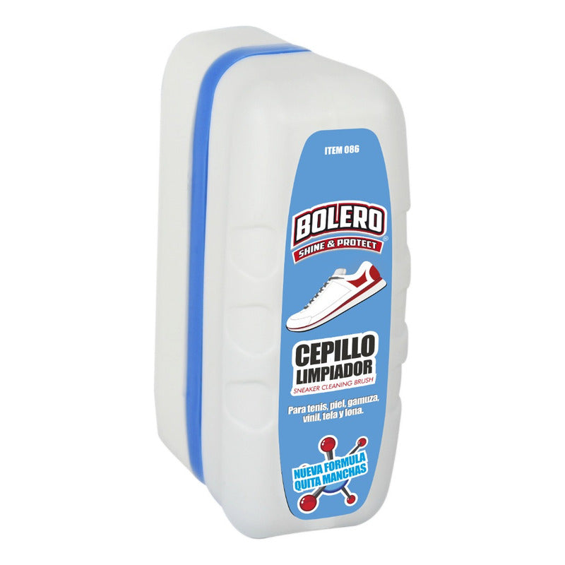 Cepillo Limpiador Bolero Para Tenis Piel Y Tela 100ml
