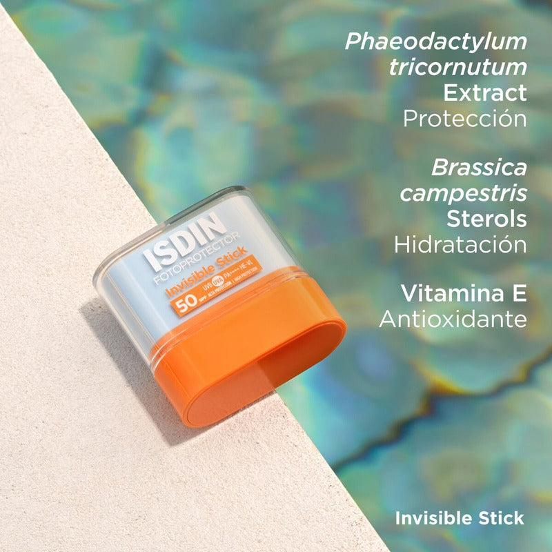 Fotoprotector En Barra Acabado Invisible Spf 50, 10gr Isdin