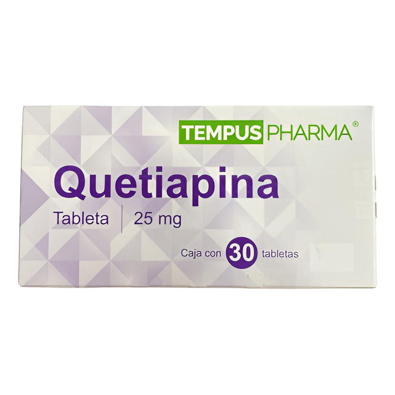 Quetiapina 25mg Tabletas 30 Pz