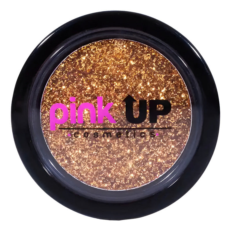 Pink Up Glitter Sombra De Ojos Y Rostro Compacto Bronze