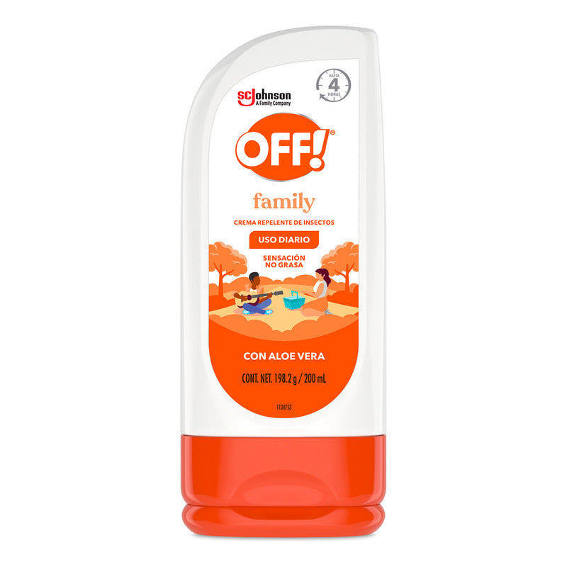 Repelente De Mosquitos En Crema Off Family 2 Unidades De 200ml