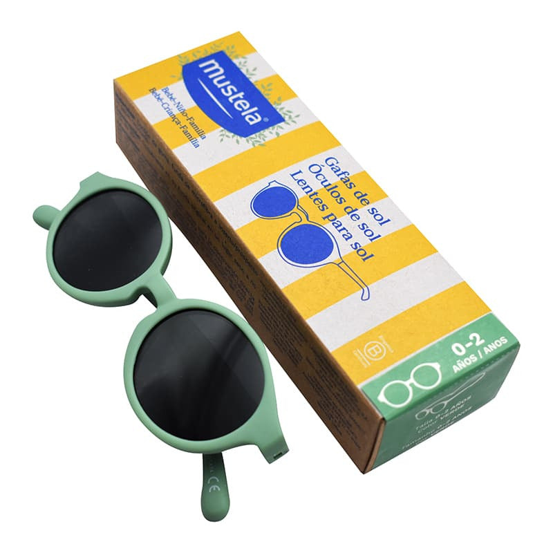 Mustela Lentes Solares Para Bebé 0 - 2 Años Ovalado Verde Claro Gris Oscuro Verde Claro Verde Claro