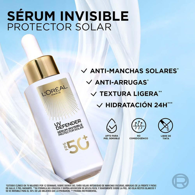 Sérum Protector Solar Invisible Fps 50+ 30ml
