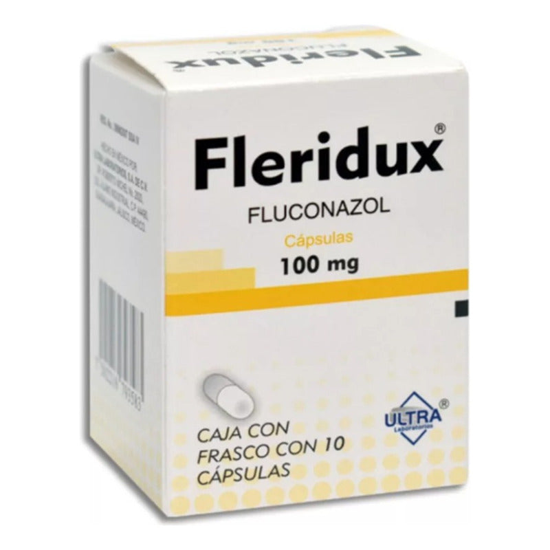 Fleridux Fluconazol 100mg Caja Con 10 Cápsulas
