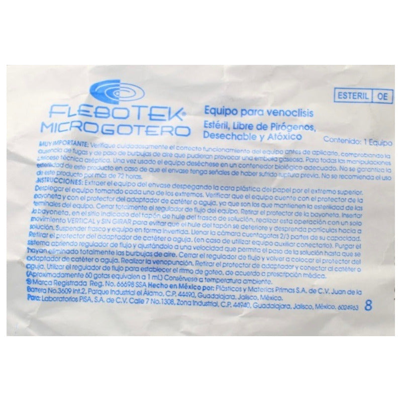 Flebotek Normogotero, Kit De 10 Piezas