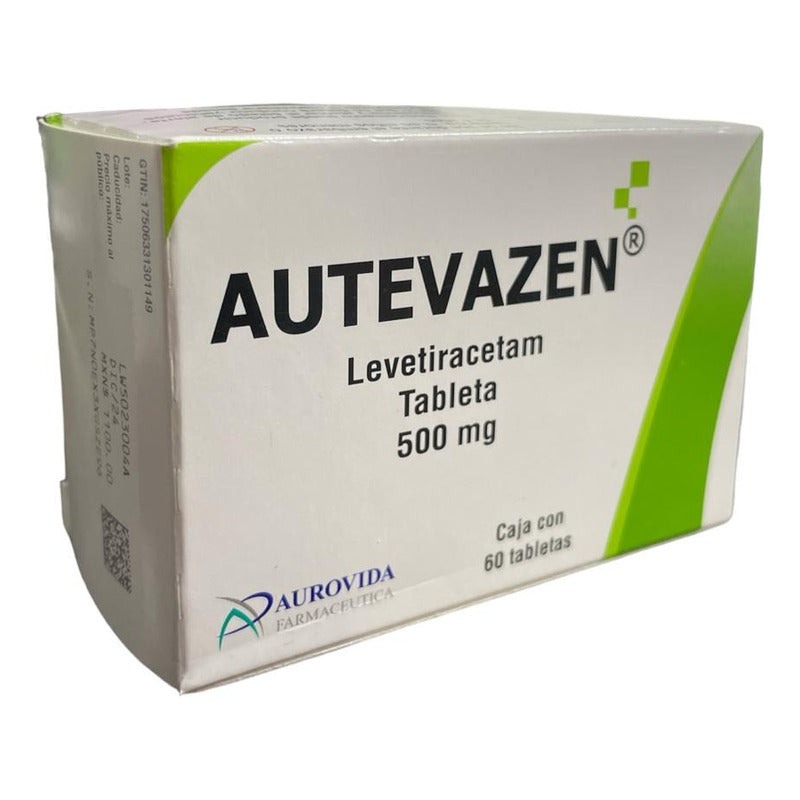 Autevazen Levetiracetam 500 Mg Caja Con 60 Tabletas