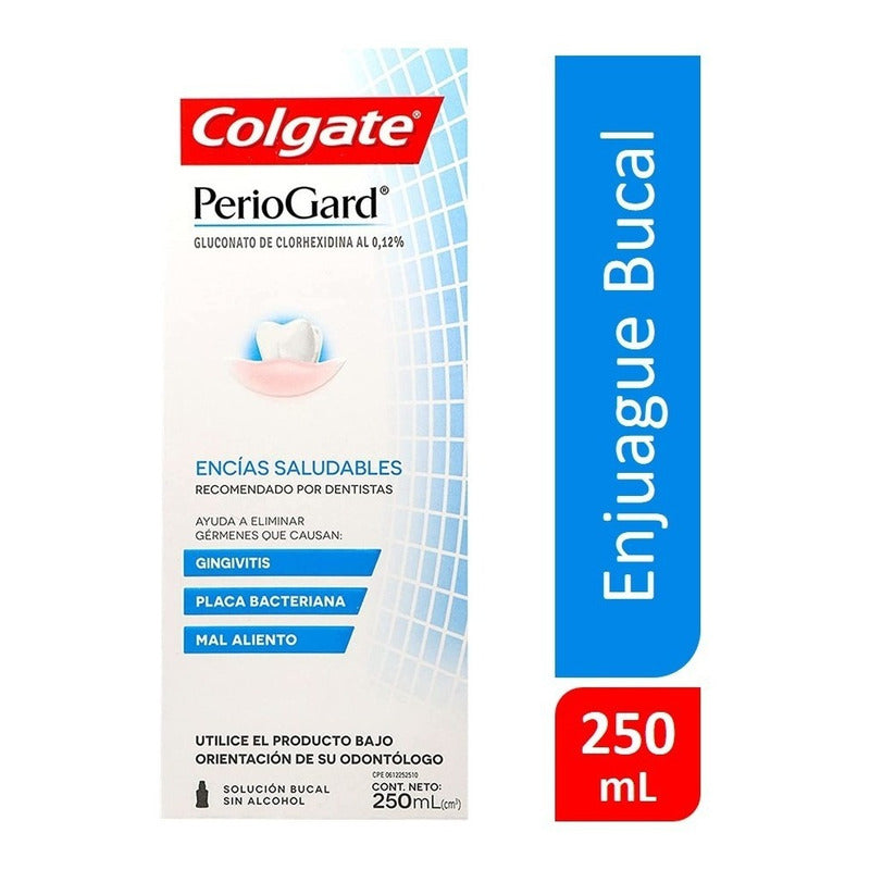 Enjuague Bucal Colgate Periogard Menta Original Sin Alcohol 250m