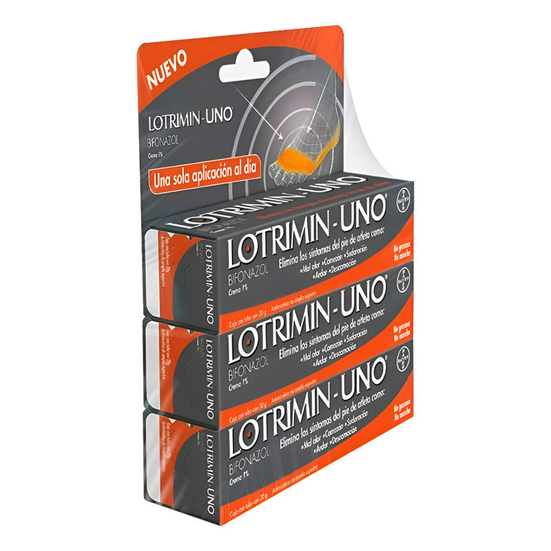 Crema Lotrimin Uno 3 Pzas De 20 G C/u Normal Día/noche