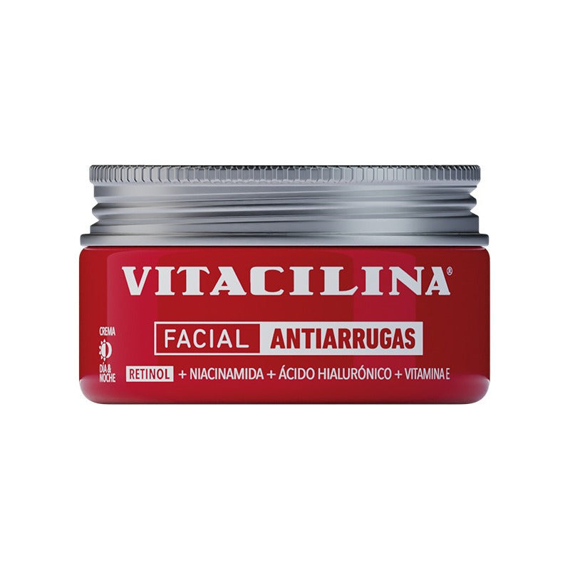 Vitacilina Facial Antiarrugas Retinol Ácido Hialurónico 100g - Todo Tipo De Piel - Día/noche