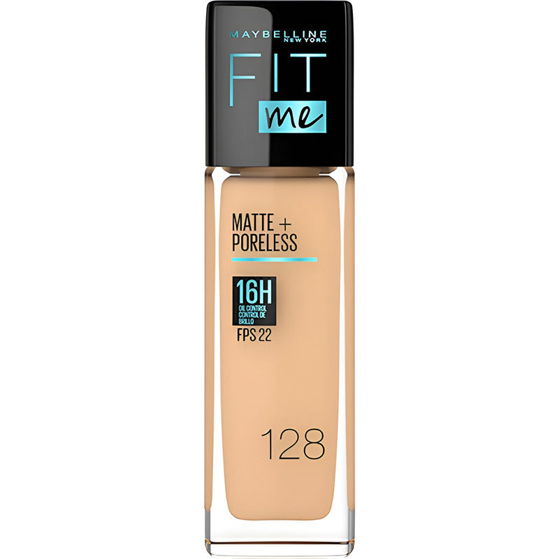 Maybelline Base Maquillaje Fit Me Matte 16h Tono 128 - 128 Warm Nude