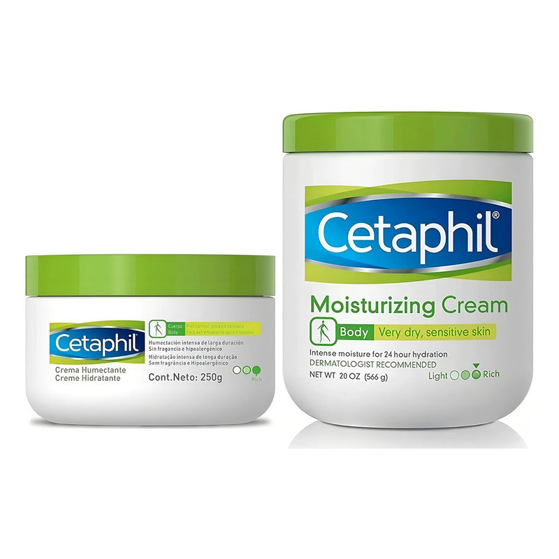 Cetaphil, Paquete Crema Hidratante 566g + 250g (piel Seca)