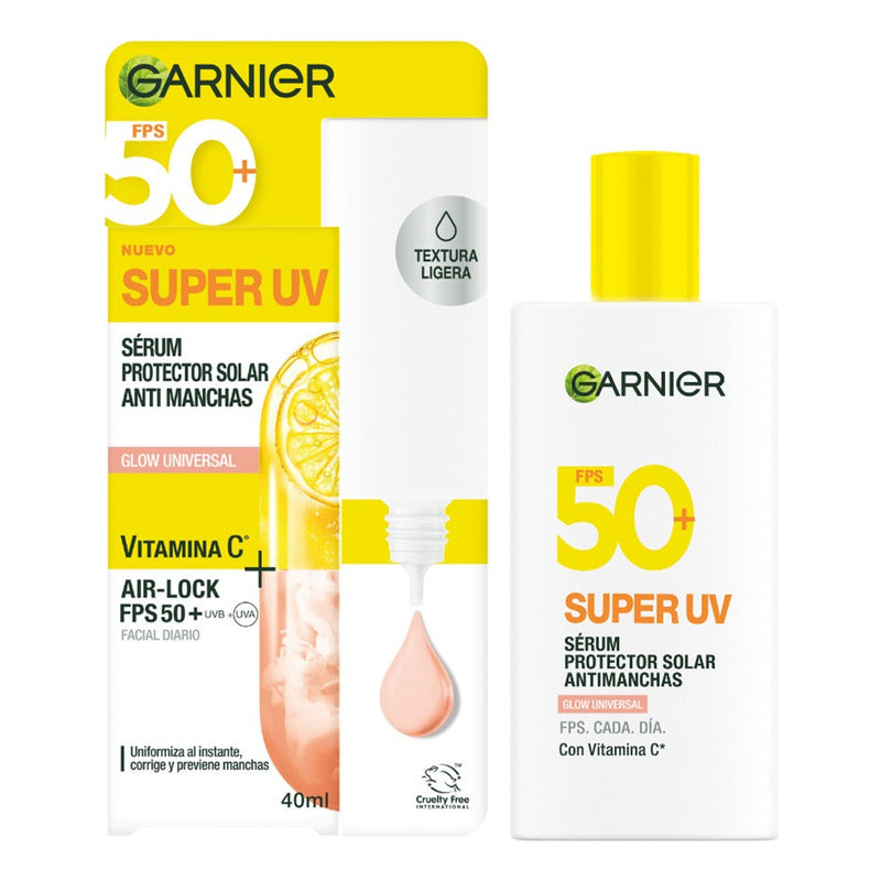 Protector Solar Facial Super Uv Con Color Fps50+ 40ml Garnier