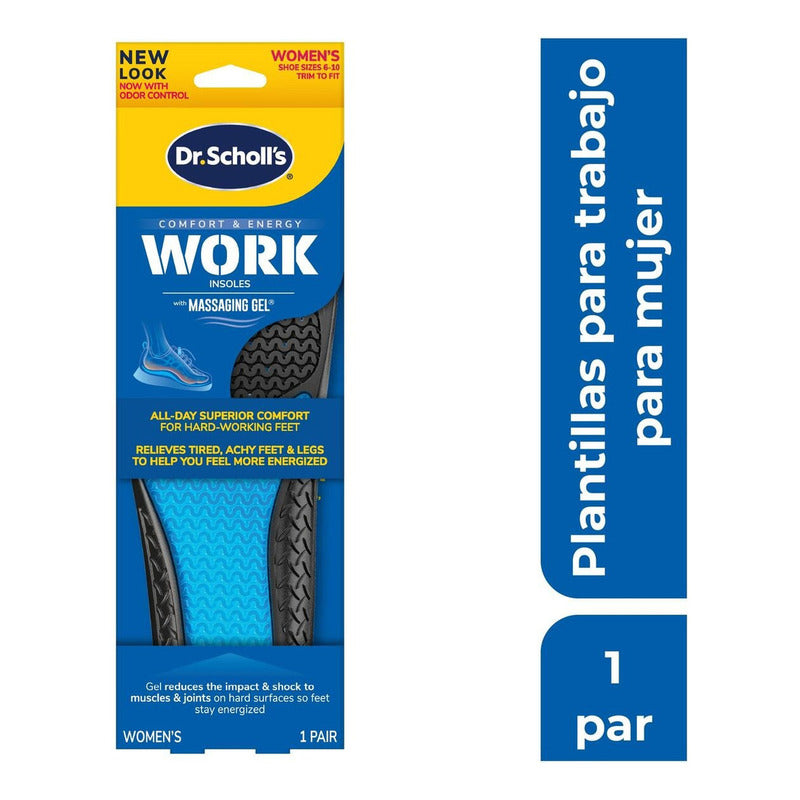 Plantillas De Gel Dr. Scholl's Trabajo Mujer Tamaño De La Plantilla 22-26