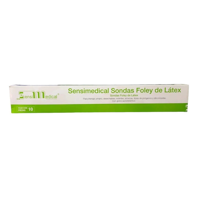 Caja 10 Sonda Nelaton De Látex Sensimedical Una Vía Calibres
