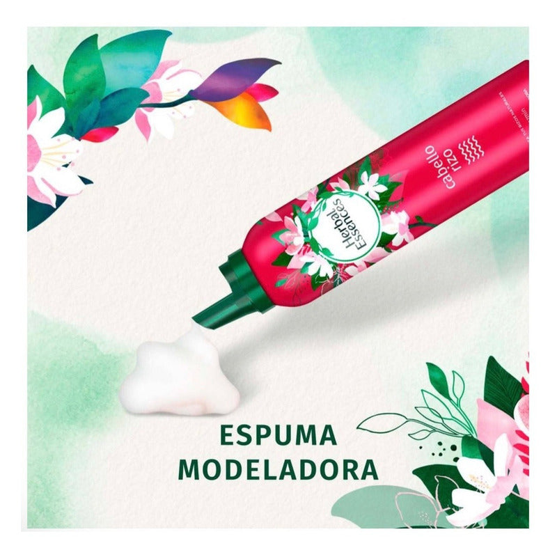 Espuma Modeladora Mousse Herbal Essences Jazmín 4 Pzas 200gr