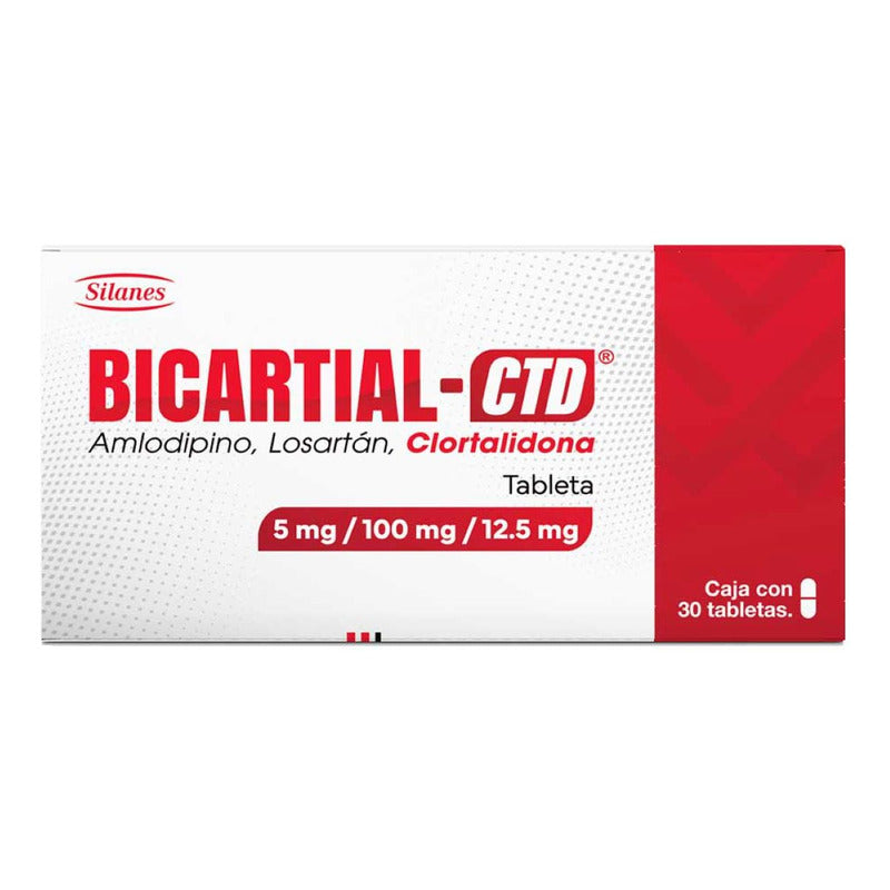 Bicartial-ctd Tableta 5 Mg/100 Mg/12.5 Mg, 30 Tabletas