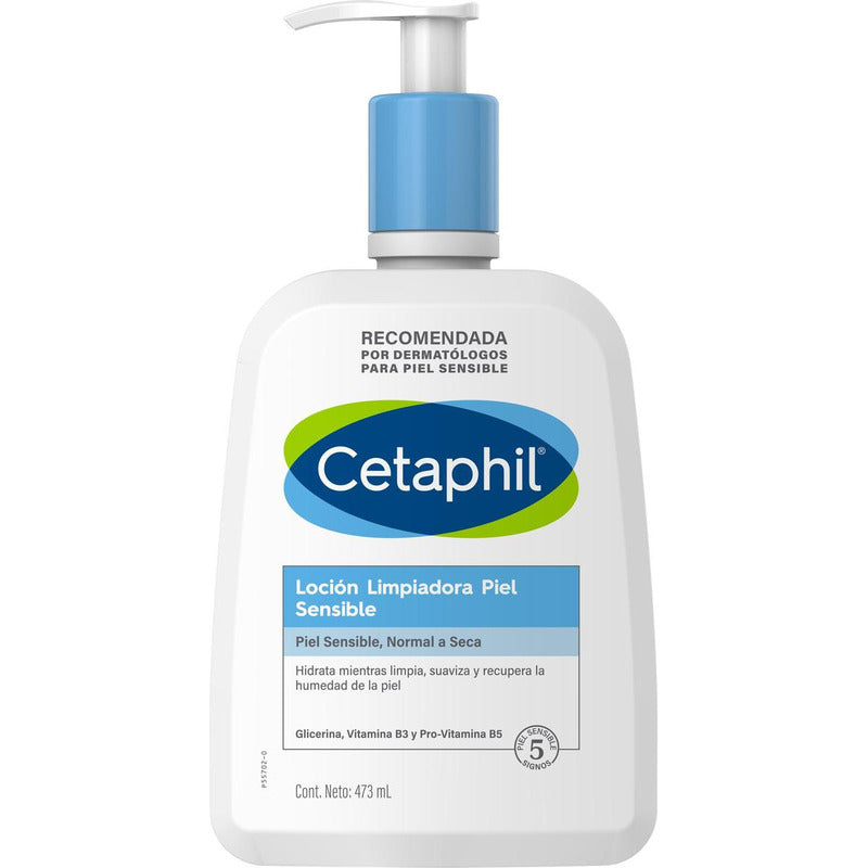 Locion Limpiadora Cetaphil Para Piel Sensible, Normal A Seca X 473 Ml