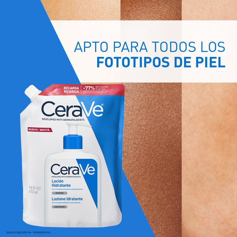 Recarga Loción Cerave Hidratante 473 Ml Neutra