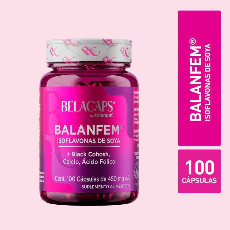 Balanfem Solanum Isoflavonas, Calcio, Acido Folico 100 Cap Sabor Sin Sabor