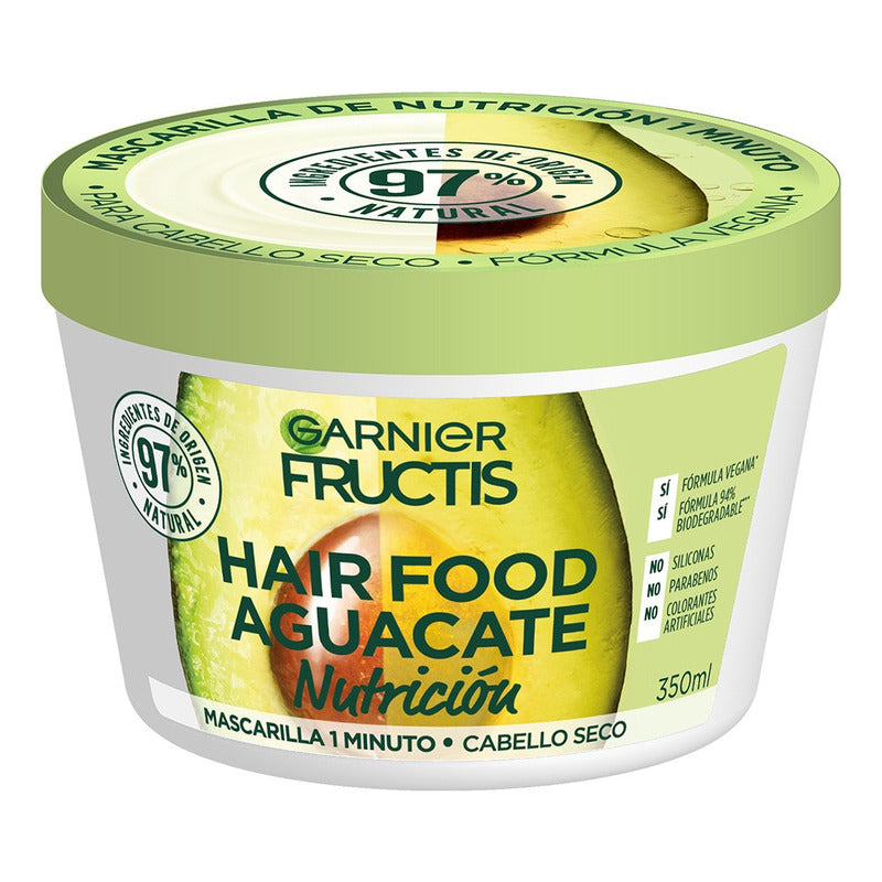 Garnier Fructis Hair Food Acondicionador Aguacate Pelo Seco, 350ml