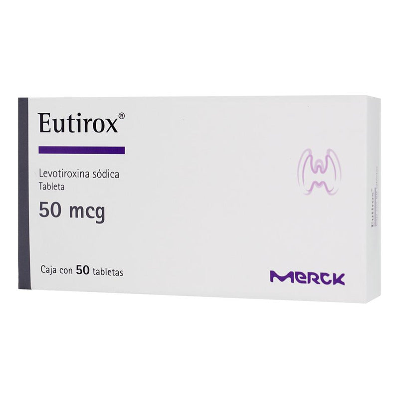 Eutirox Tabletas 50 Mcg, 50 Tabletas