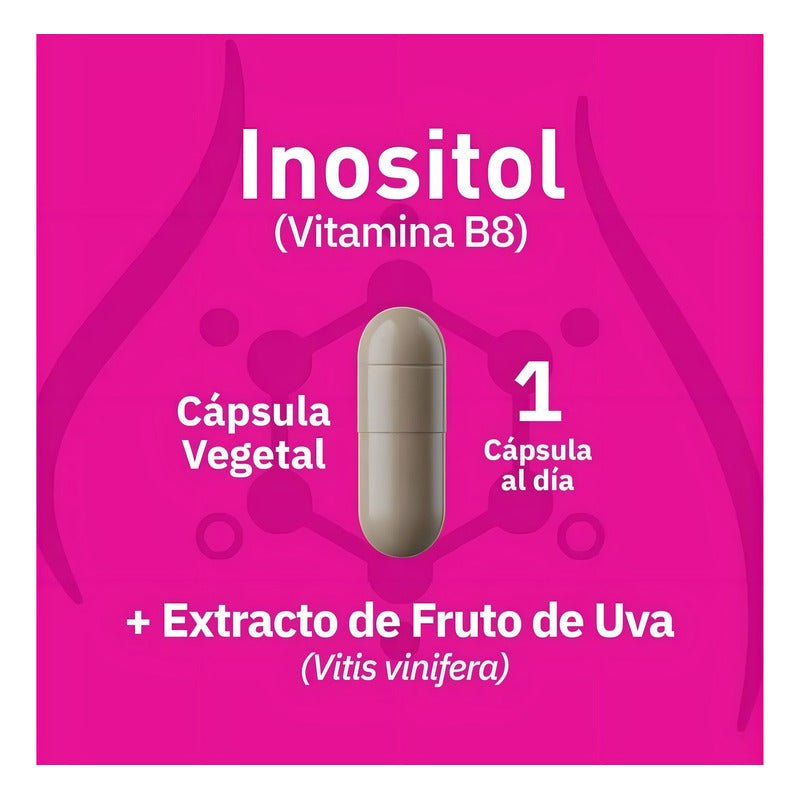 Inositol Solanum Vitamina B8 180caps De 700mg C/u Sabor Sin Sabor