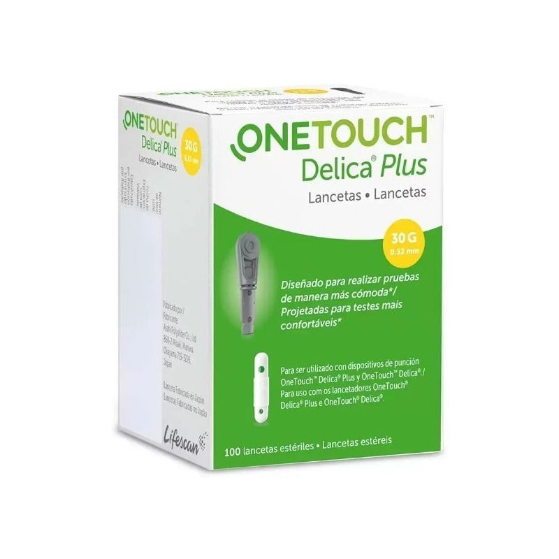 One Touch Delica Plus 100 Lancetas Gris Oscuro