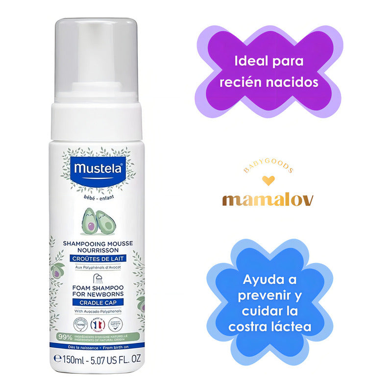 Shampoo Espuma Para Recién Nacido Mustela By Maternelle