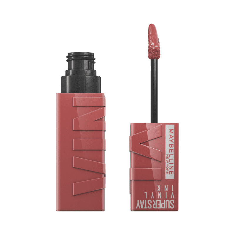 Maybelline Labial Líquido Brillante Superstay Vinyl Ink Tono Peachy, 4.2ml - Dura Hasta Por 16h, Brillo Instantáneo Sin Grumos, Sin Transferencias