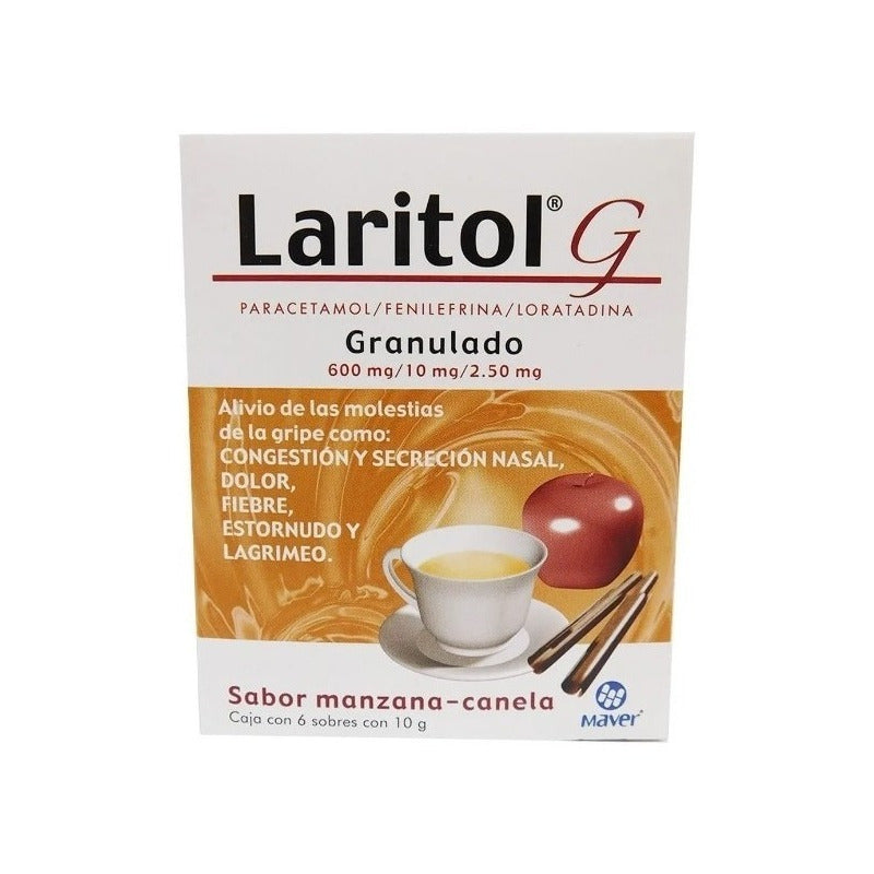 Laritol G Antigripal Granulado Manzana Canela 6 Sobres