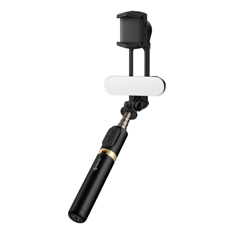 Estabilizador Gimbal De 1 Eje Con Selfie Stick Bluetooth Steren Gmb-1000 Negro