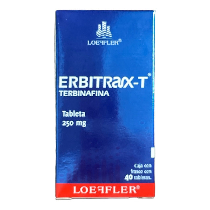 Erbitrax-t Terbinafina 250mg Frasco Con 40 Tabletas