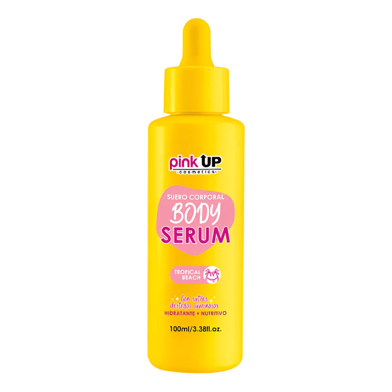 Body Serum Suero Corporal Con Destellos Luminosos Pink Up Fragancia Tropical Beach