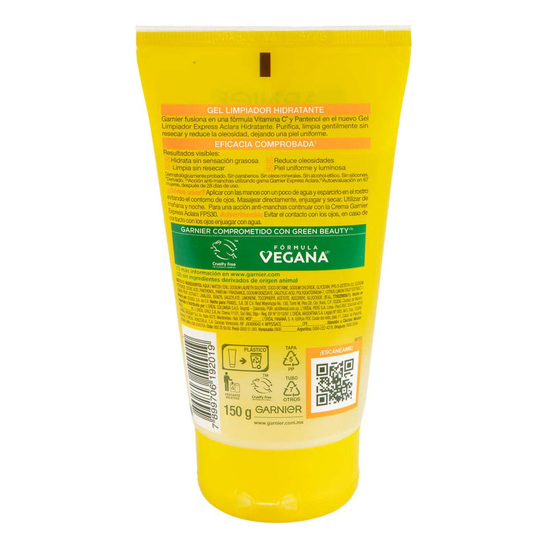 Garnier Gel Limpiador Skin Active Vitamina C 150g Mixta Día/noche