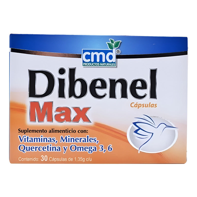 Dibenel Max Multivitaminico Con Quercitina Y Omega 30 Caps Sin Sabor