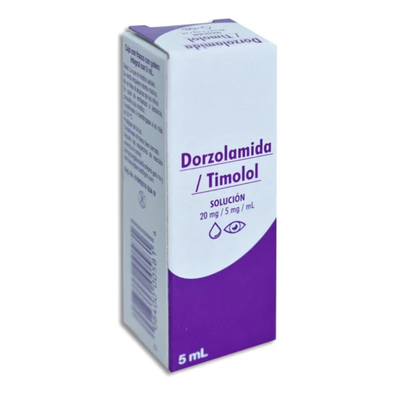 Dorzolamida/timolol 20mg/5mg Con 5ml