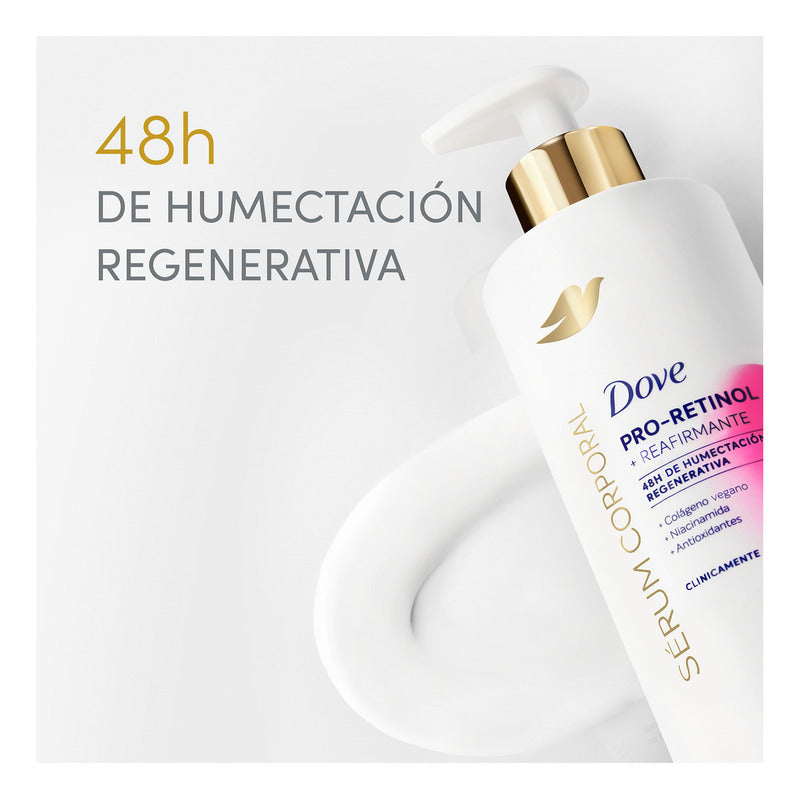 Dove Sérum Corporal Pro-retinol Reafirmante, Recupera Elasticidad E Hidratación, 400 Ml