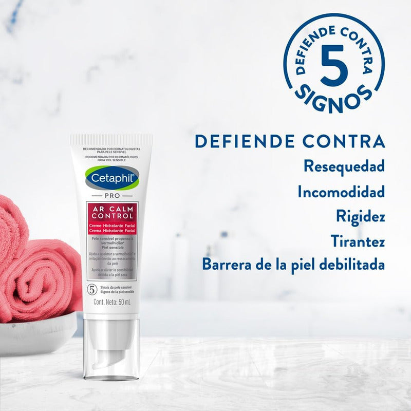 Cetaphil Pro Ar Calm Control Hidratante Facial Noche 50ml - Rosacea - Noche