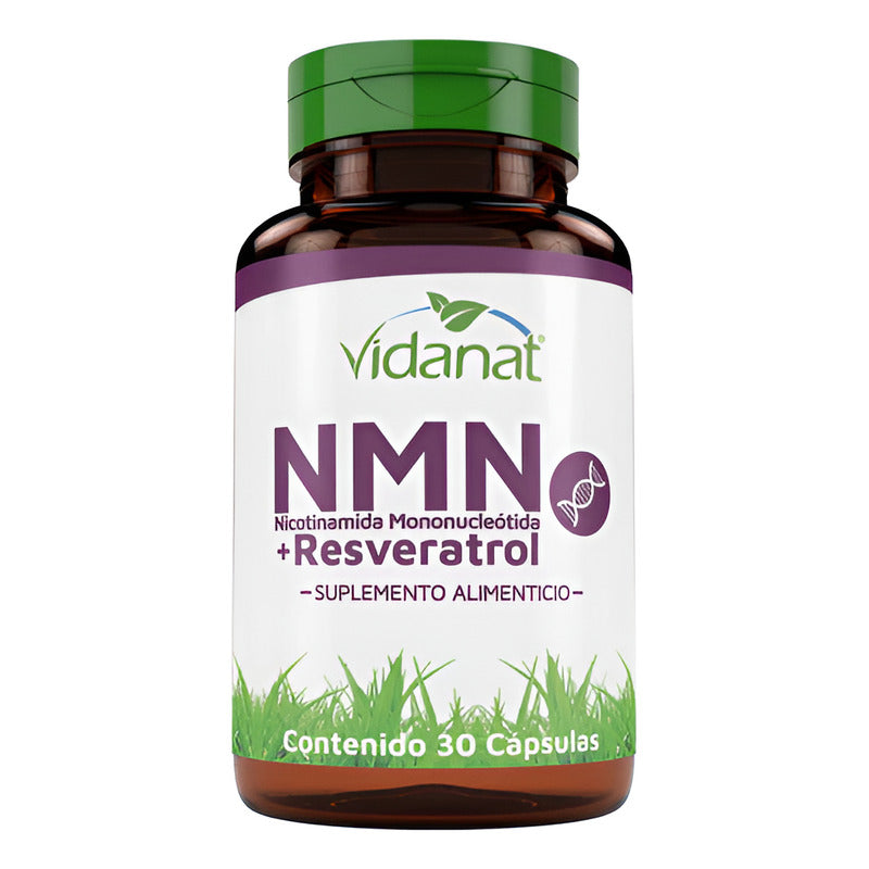 Vidanat Nmn + Resveratrol Suplemento Alimenticio 30 Caps - Sin Sabor