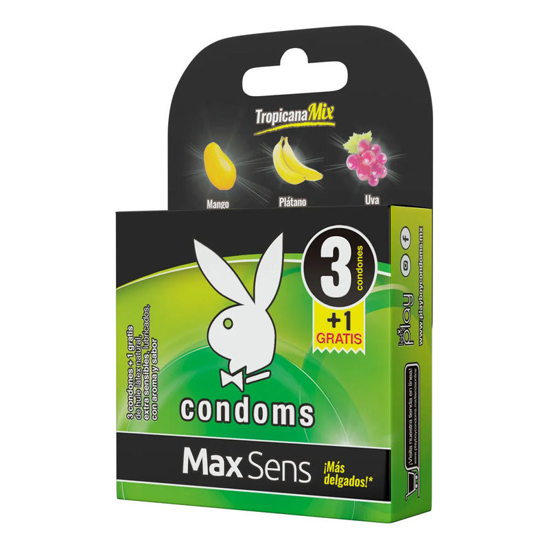 Preservativo Max Sens 3 + 1 Tropicana 4 Condones