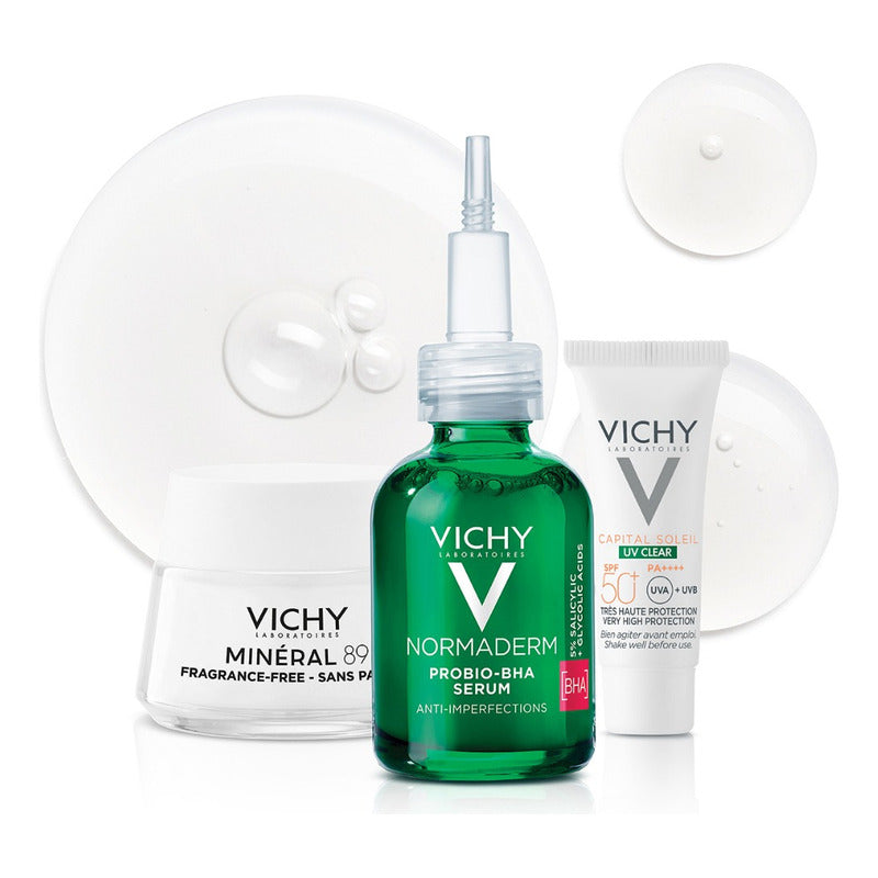 Kit Vichy Normaderm Serúm+crema+uv-clear