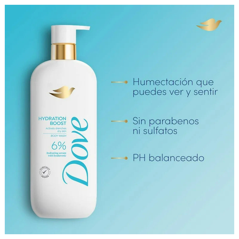 Dove Jabón Corporal Líquido Hydration Boost 547 Ml