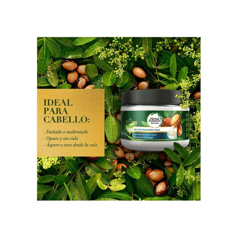 Herbal Essences Mascarilla Reconstruccion Argan-aloe 300ml