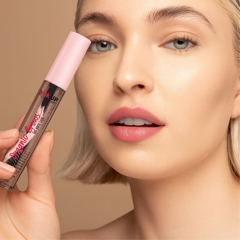 Gel Para Cejas Pink Up, Organic Brows, Efecto Jabón Cejas