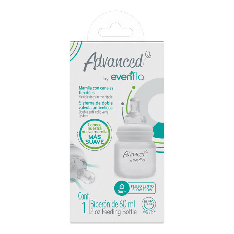 Biberón Evenflo 60ml Flujo Lento 0m+