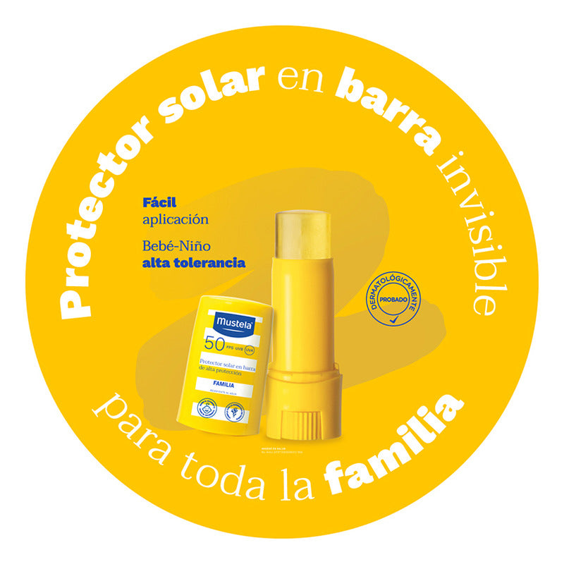 Mustela Protector Solar En Stick Fps 50, 09ml